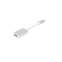 Сребрист адаптер USB-C към USB от Moshi